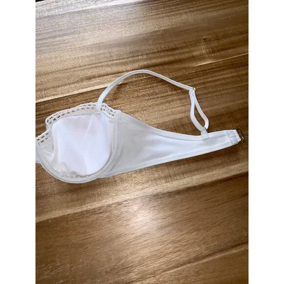 Shade & Shore Womens Crochet Lace Underwire Bra Adjustable Straps Size 36B - Picture 10 of 16